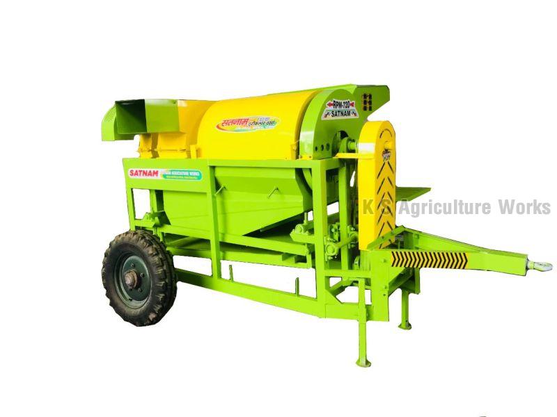 Satnam Multicolour Hydraulic Wheat Thresher