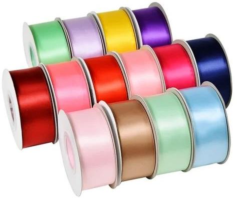 Multicolor Plain Satin Tape, for Decoration