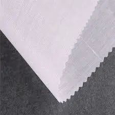White Plain Shirt Interlining Fabric, for Garments, Packaging Type : PP Bag