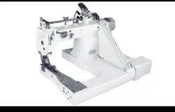 White Automatic Electric Side Munda Sewing Machine