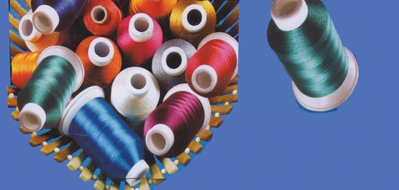 Telephone Art Silk Embroidery Thread, Technics : Ring Spun
