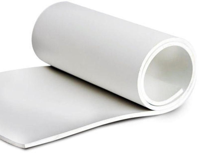 Plain White Rubber Sheet, for Industrial Use, Packaging Type : Roll