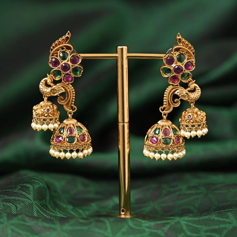 Multicolor Premium Quality Jhumkas