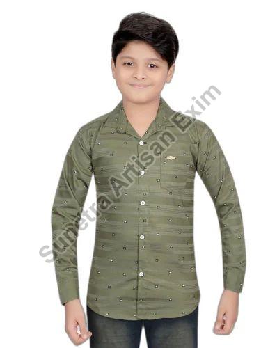 Plain Boys Cotton Shirt, Packaging Type : Plastic Packet