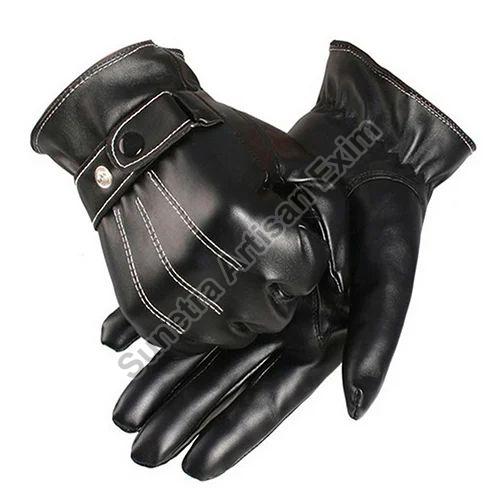 Plain Mens Leather Gloves, Size : All Sizes