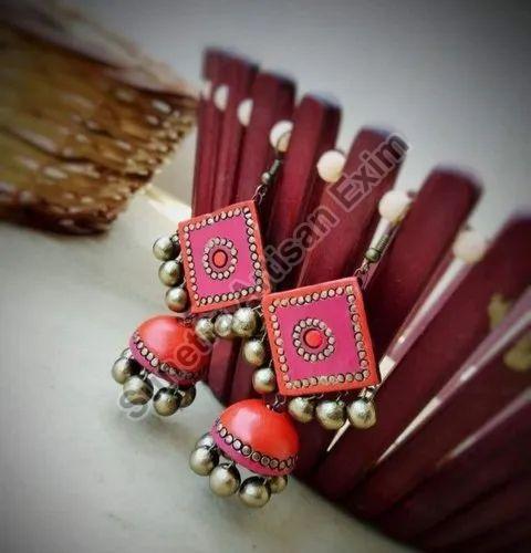 Terracotta Earrings, Style : Antique