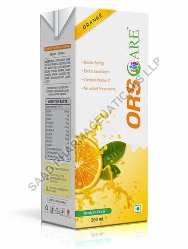 Care Orange Ors Liquid, Packaging Type : Paper Box