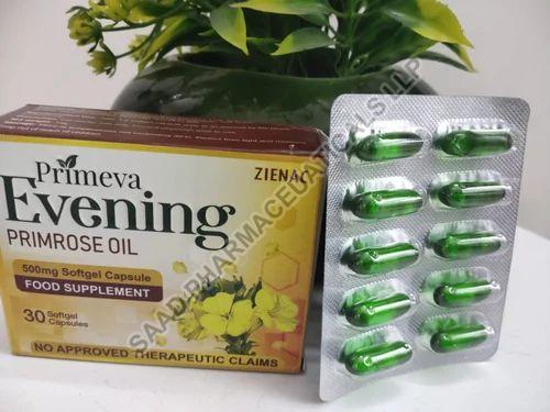 Evening Primrose Oil Softgel Capsule, Grade : Medicine Grade