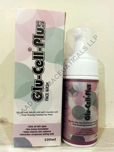 Glu-Cell- Plus Facewash, Packaging Type : Plastic Bottle