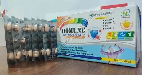 Homune Multivitamin Tablet, Packaging Type : Paper Box