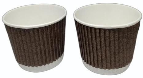 150ml Ripple Paper Cup, Color : Brown