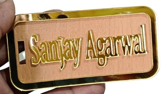 Wooden MDF Name Plate