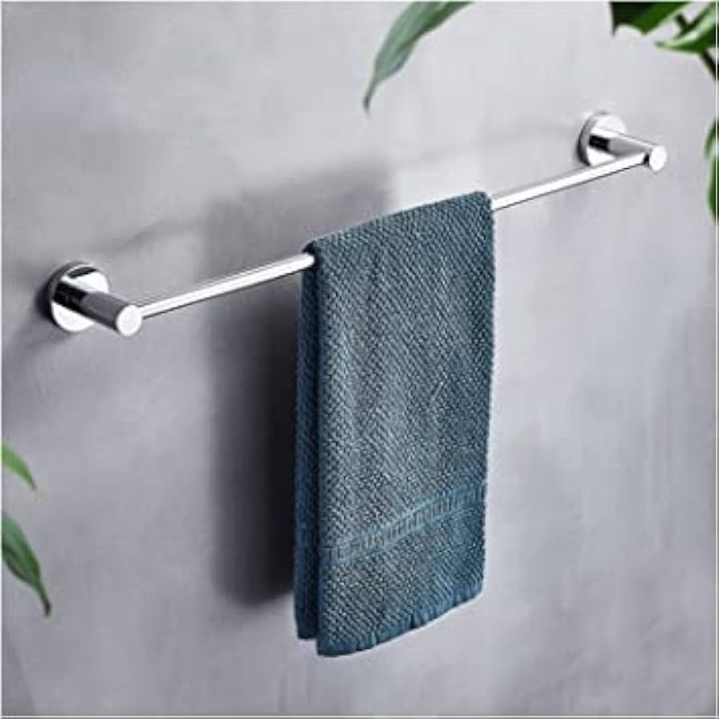 Silver Polished Stainless Steel Towel Rod, for Bathroom, Size : Multisize