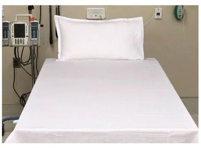 Plain White Hospital Bed Sheet, Technics : Non-Woven