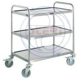 Steri Stainless Steel YSU-1225 Open Transport Trolley for Handling Heavy Weights