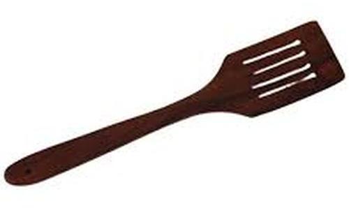 Wooden Slotted Spatula, Color : Brown