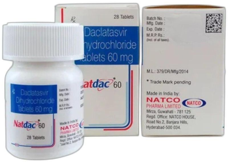 Natdac 60mg Tablets, for Clinical