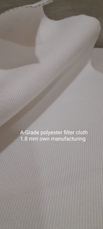 White Plain Polyester Filter Fabric