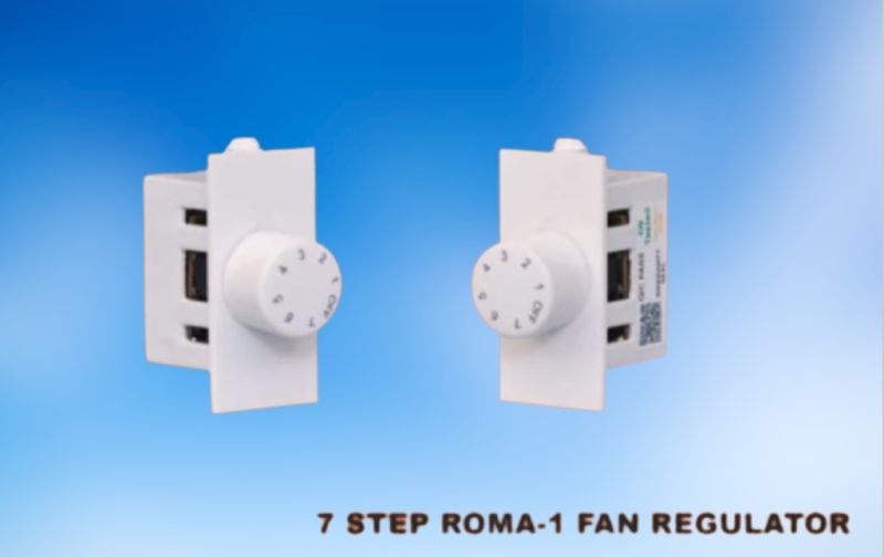 Switch Type White 7 Step Roma Fan Regulator