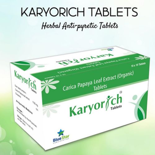 Karyorich Anti-Pyretic Tablets, Medicine Type : Herbal