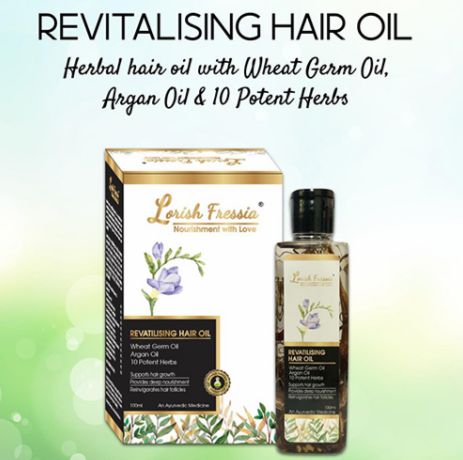 Lorish Fressia Revitalising Hair Oil, Packaging Type : Plastic Bottle