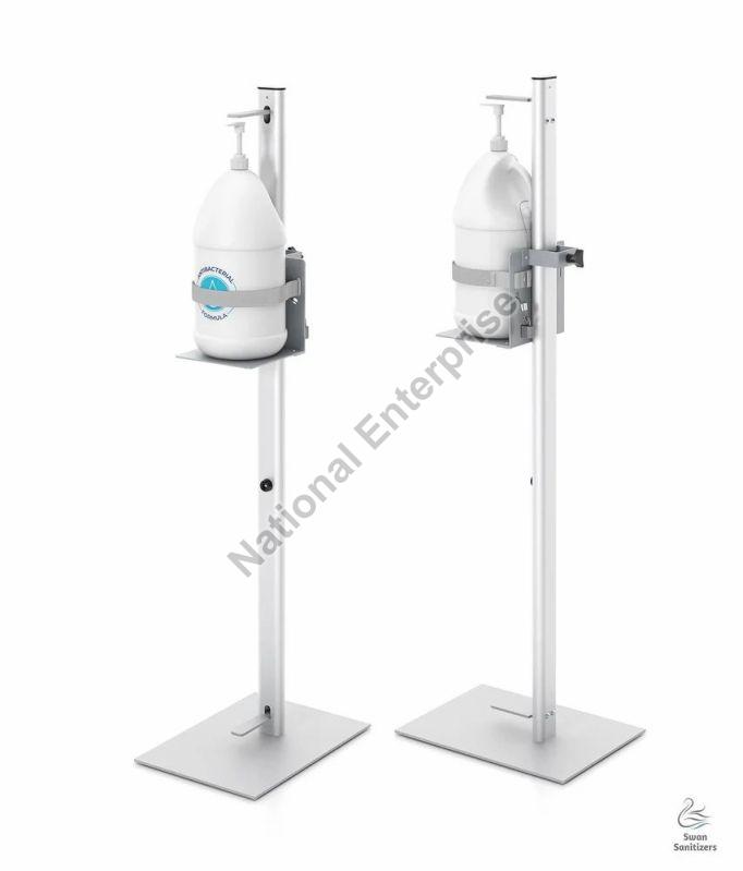 Stainless Steel Hand Sanitizer Dispenser Stand, Packaging Size : Plastic Rap
