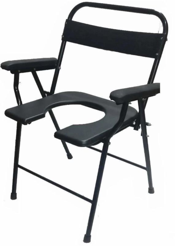 Mild Steel Folding Potty Chair For Bathroom Use