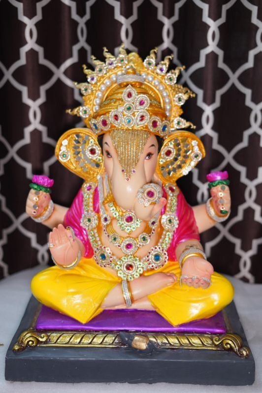 Clay Powder Pop Ganesh Idols, Color : Multicolor at Rs 2500 in Amravati ...