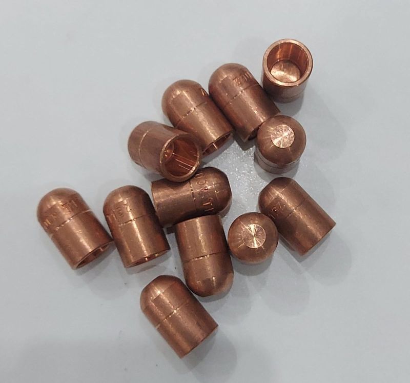 50-100 Gm Copper Spot Welding Cap Tips, Packaging Type : Corrugated Boxes