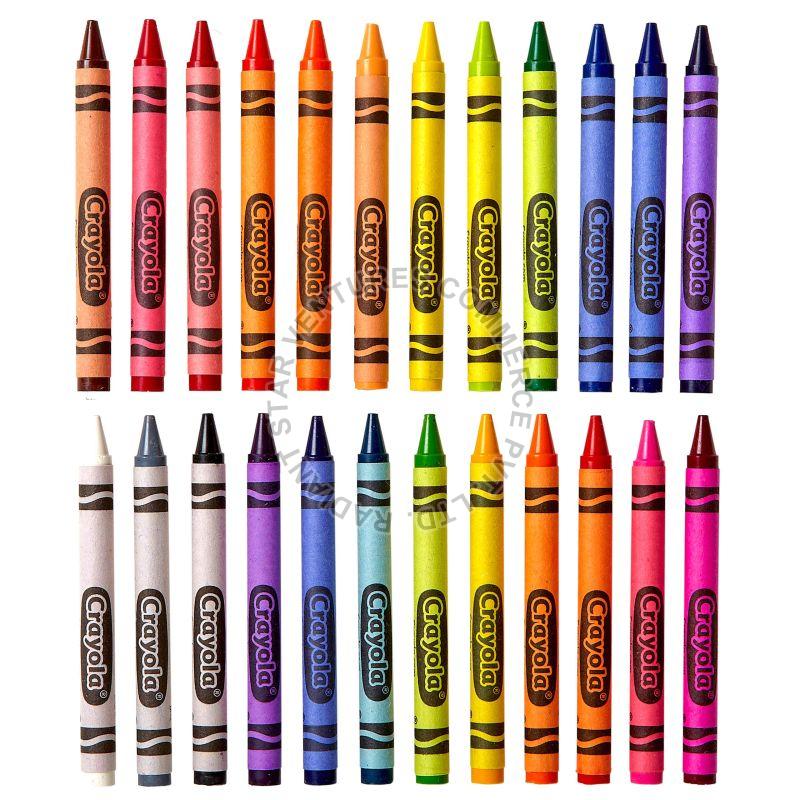 Round Wax Crayon Colors, for Drawing