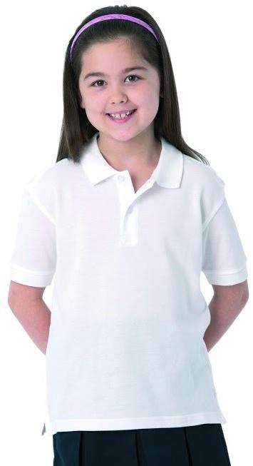 Cotton Girls Polo Neck T-Shirt, Size : All Sizes