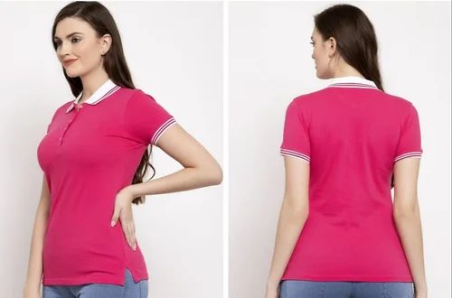 Ladies Stylish Polo Neck T-Shirt