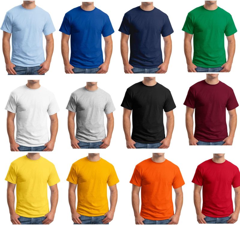 Men Cotton Round Neck T-Shirt, Size : All Sizes