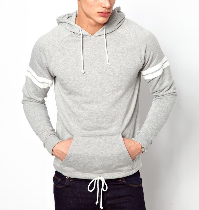 Plain Mens Cotton Hooded Sweatshirt, Size : All Sizes