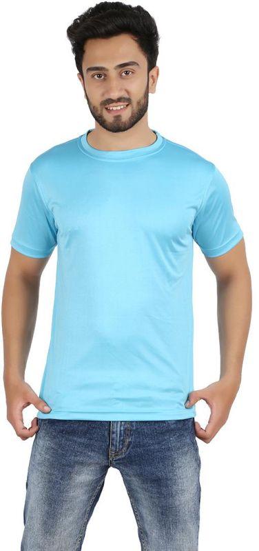 Plain Polyester Mens Dry Fit T-Shirt, Size : All Sizes