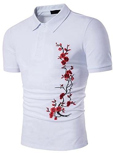 Cotton Mens Embroidered Polo T-Shirt, Size : All Sizes