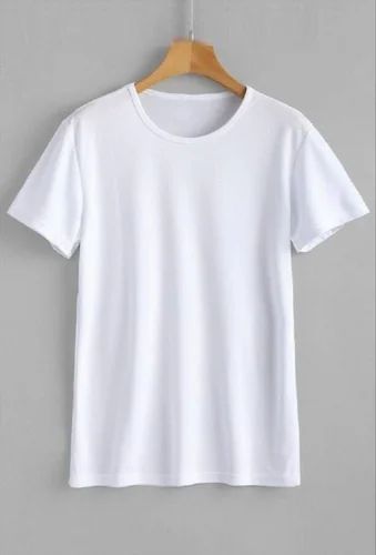 Mens Plain White Cotton T-Shirt, Size : All Sizes