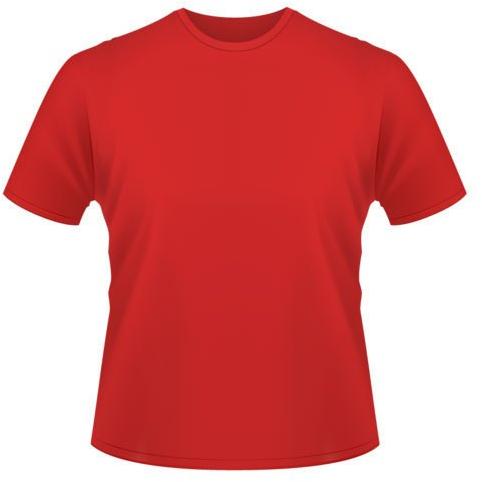 Mens Red Plain T Shirt, Size : All Sizes