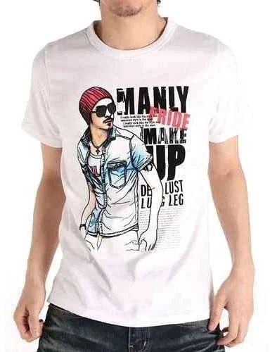 Mens Stylish Printed T-Shirt, Size : All Sizes