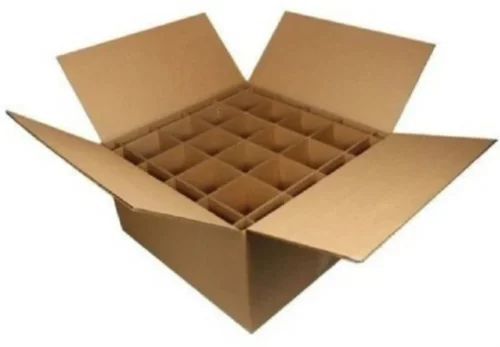 Brown 7 Ply Plain Corrugated Box, for Packaging Use, Shape : Square