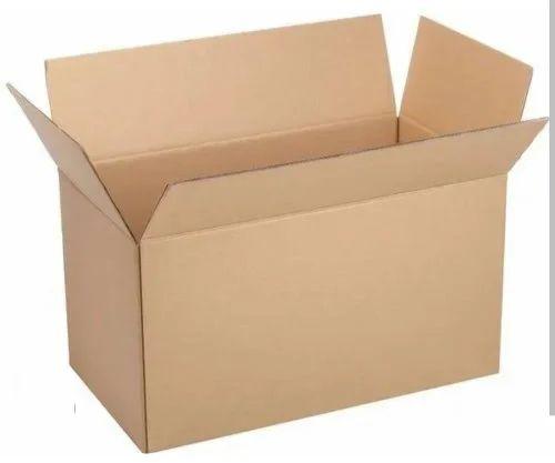 Brown Double Wall 5 Ply Corrugated Box, for Packaging Use