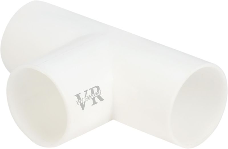 White Polished PVC Pipe Tee, Certification : ISI Certified