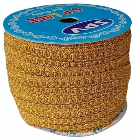 1 Inch Golden Zari Lace, Roll Length : 18m at Rs 75 / Roll in Surat ...