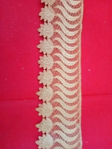 Golden Polyester GPO Lace for Ladies Garment, Ladies Garment