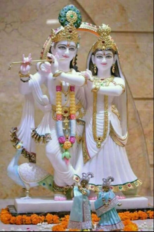 Radhe Krishan Marble Statue