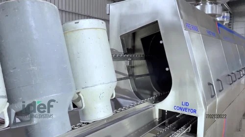 SS 304 Milk Can Washer for Dairy Industry