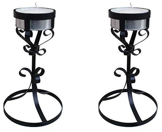 Candle with Metal Stand for Home Decor