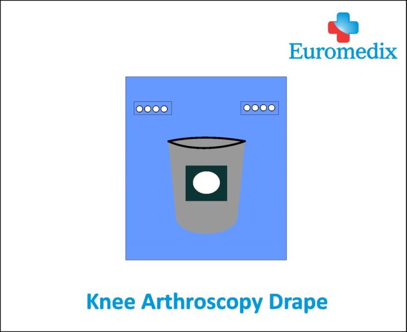SMS nonwoven Fabric Plain Knee Arthroscopy Drape for Ophthalmic