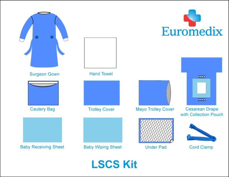 SMMS nonwoven Fabric Plain LSCS OT Kit, Technics : Machine Made