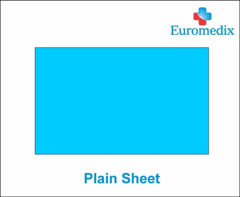 SMMS nonwoven Fabric. SMS Plain Sheet, Color : Sky Blue
